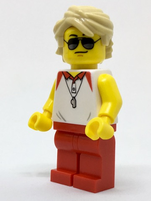 LEGO Minifigure-Beach Lifeguard-Town / City-cty769-Creative Brick Builders